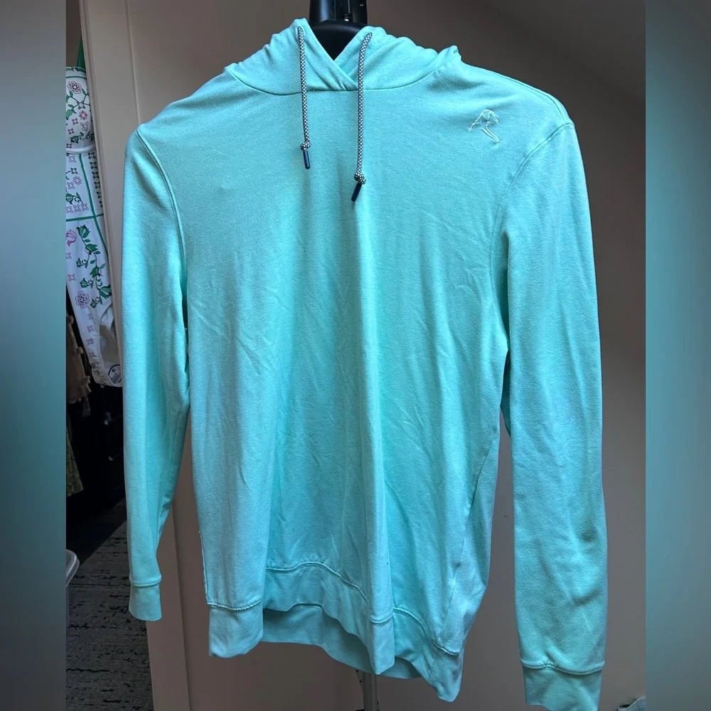 Rhoback Teal Blue Men's S Hesi Performance Hoodie - Picture 11 of 11